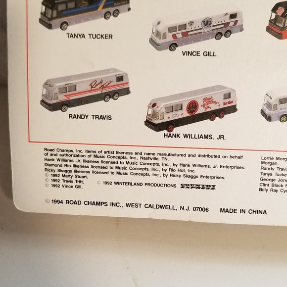 Road Champs Country Tour Bus, George Jones Vintage 1992 Die Cast Bus - Picture 5 of 5